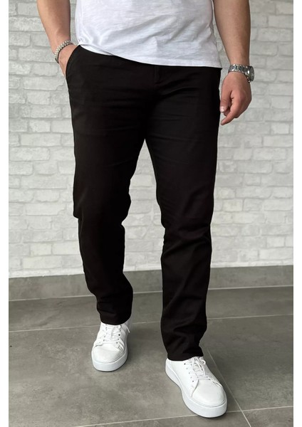 Erkek Amblem Detaylı Gabardin Pantolon P-00016767