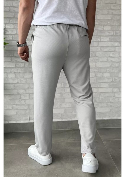 Bel Bağcıklı Düz Paça Erkek Jogger Pantolon P-00016778 modelleri