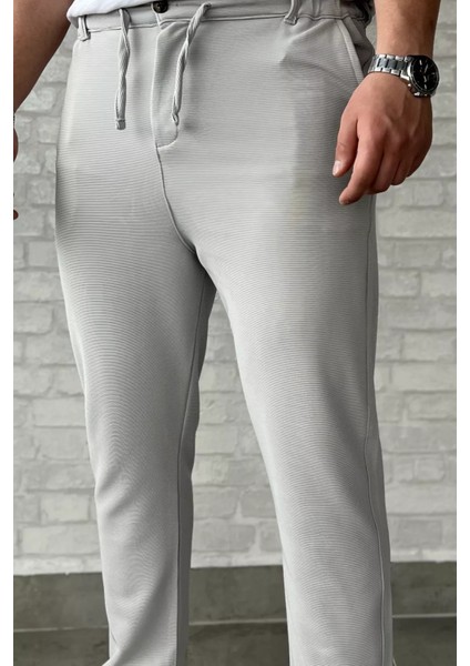 Bel Bağcıklı Düz Paça Erkek Jogger Pantolon P-00016778 fırsatları