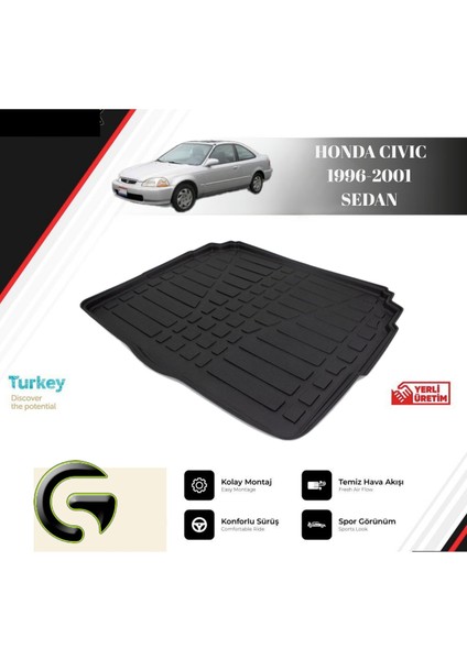 Bagaj Havuzu Honda Cıvıc 1996-2001 Sedan