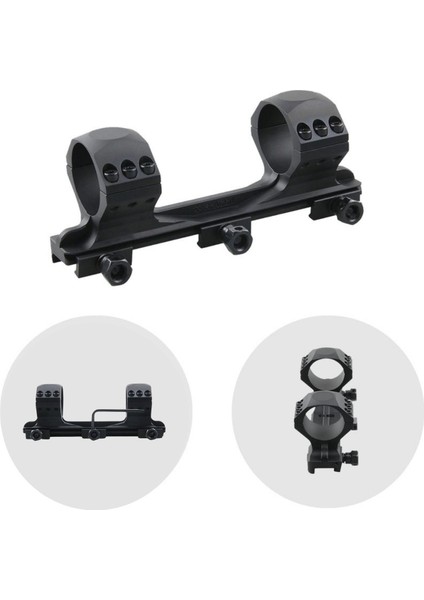 34MM X-Accu Tek Parça Medium Picatinny Dürbün Montaj Halkası