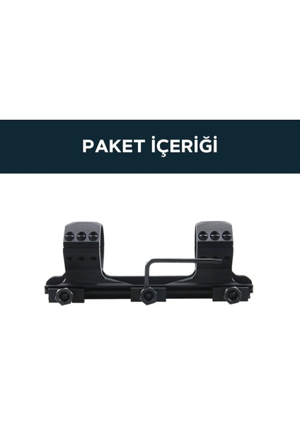 34MM X-Accu Tek Parça Medium Picatinny Dürbün Montaj Halkası