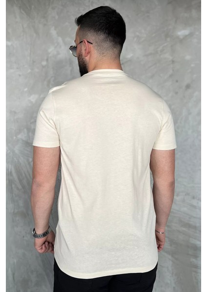 Bisiklet Yaka Ön Baskılı Erkek Tişört P-00016831 modelleri