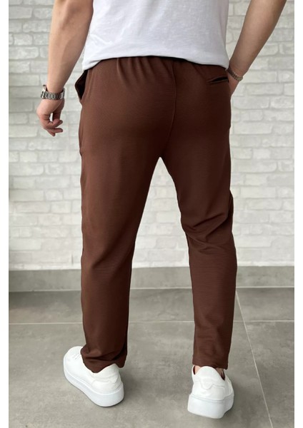 Bel Bağcıklı Düz Paça Erkek Jogger Pantolon P-00016778 modelleri