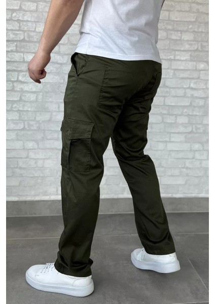 Erkek Kargo Cepli Düz Paça Pantolon P-00016779 modelleri