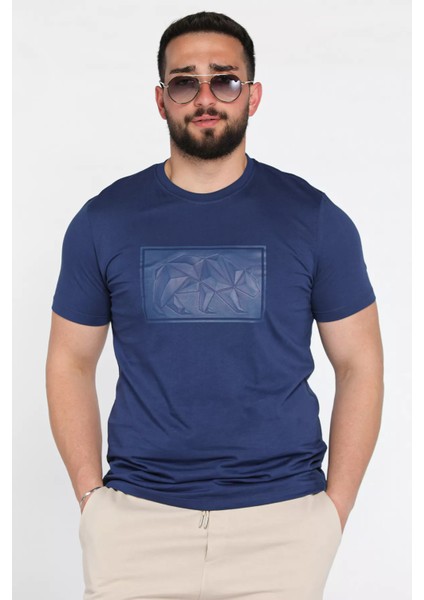 Erkek Bisiklet Yaka Baskılı Tişört P-00016830 fiyatları