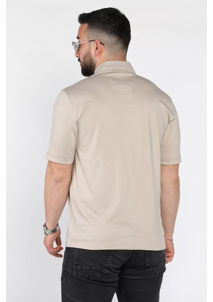 Polo Yaka Yarım Düğmeli Cepli Erkek Tişört P-00016829 modelleri