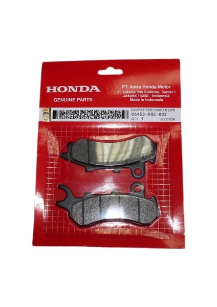 Pcx 125 Ön Disk Balatası 2018 Model Orjinal