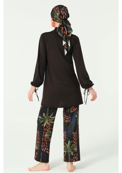 25635 Palmiye Desenli Tesettür Mayo fırsatları