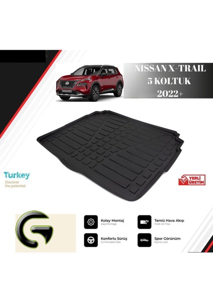 Bagaj Havuzu Nıssan X-Traıl 5 Koltuk 2022+
