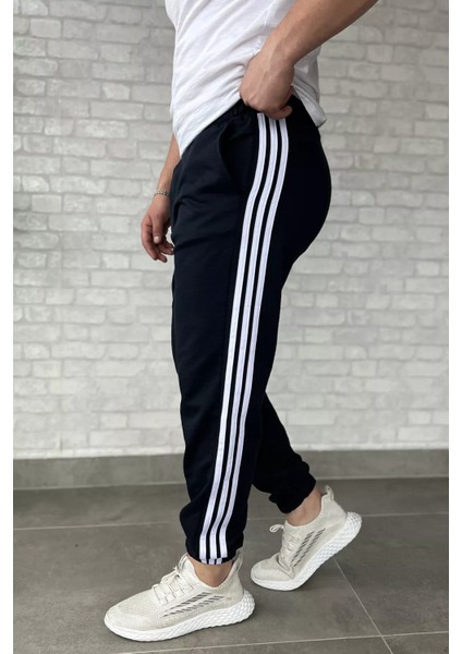 Erkek Bel ve Paça Lastikli Yan Şerit Detaylı Eşofman Altı P-00016785 fiyatları