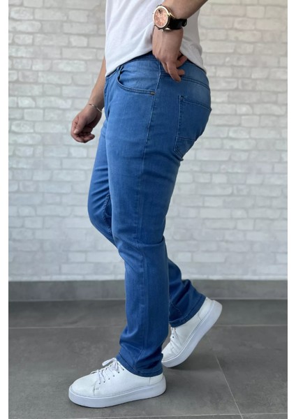 Erkek Likralı Fermuarlı Jean Kot Pantolon P-00016797 fiyatları
