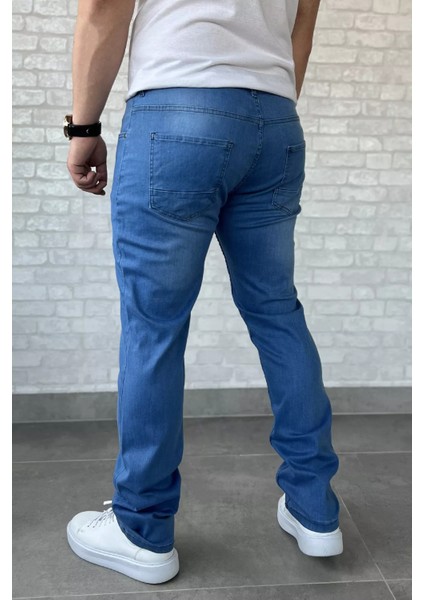 Erkek Likralı Fermuarlı Jean Kot Pantolon P-00016797 modelleri