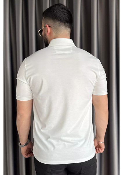 Polo Yaka Yarım Düğmeli Cepli Erkek Tişört P-00016829 modelleri