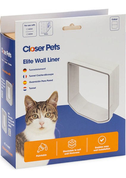 Catmate 410563 Kedi Kapısı, Cam Veya Kapı Için, Genişletme Tüneli 19X16,5X6,5CM Bstmy