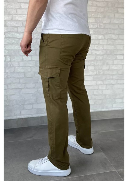 Erkek Kargo Cepli Düz Paça Pantolon P-00016779 modelleri