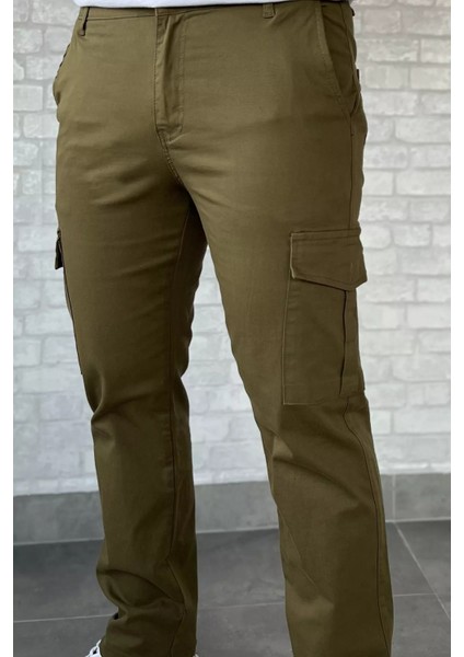 Erkek Kargo Cepli Düz Paça Pantolon P-00016779 fırsatları