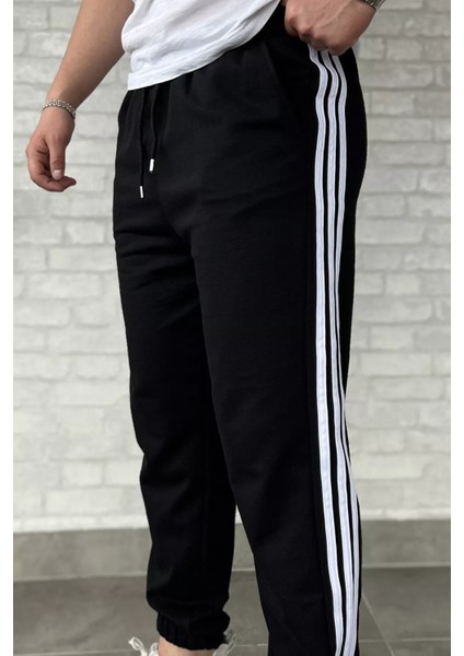 Erkek Bel ve Paça Lastikli Yan Şerit Detaylı Eşofman Altı P-00016785 fırsatları