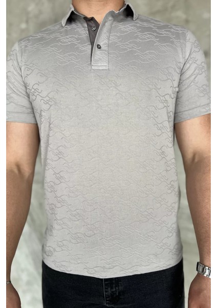 Polo Yaka Yarım Düğmeli Erkek Tişört P-00016825 fırsatları