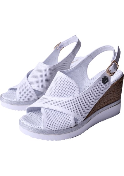Kadın Deri Dolgu Topuk Sandalet D25YS-2640