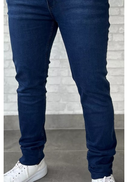 Erkek Fermuarlı Likralı Jean Kot Pantolon P-00016350 fırsatları