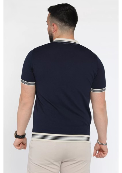 Erkek Polo Yaka Desenli Triko Tişört P-00016333 modelleri