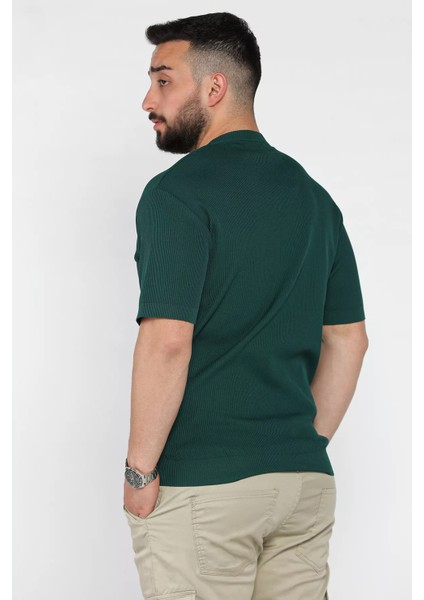 Erkek Bisiklet Yaka Fitilli Tişört P-00016109 modelleri