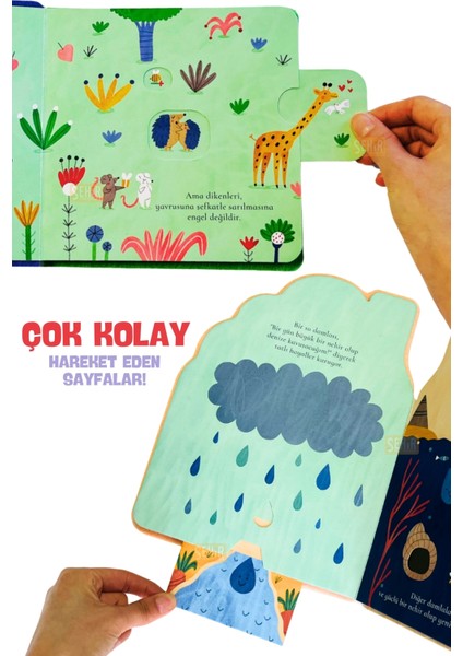 Gördüm Seni Düşüncelerim-Davranışlarım (2'li Set) Keçeli Hareketli Sayfalı Eğitici Öykü-Masal Kitabı