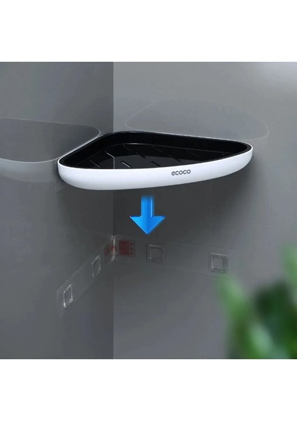 Köşe Banyo ve Mutfak Düzenleyici Siyah Beyaz