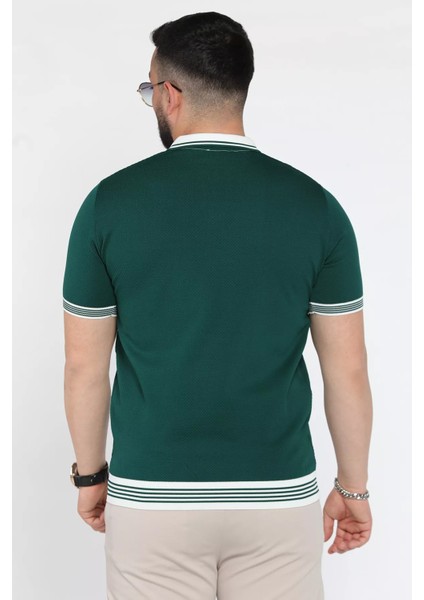 Erkek Polo Yaka Desenli Triko Tişört P-00016333 modelleri
