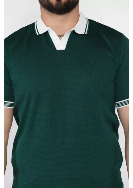 Erkek Polo Yaka Desenli Triko Tişört P-00016333 fırsatları