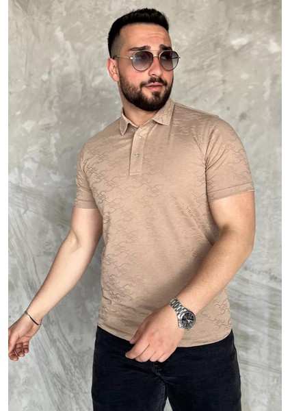 Polo Yaka Yarım Düğmeli Erkek Tişört P-00016825