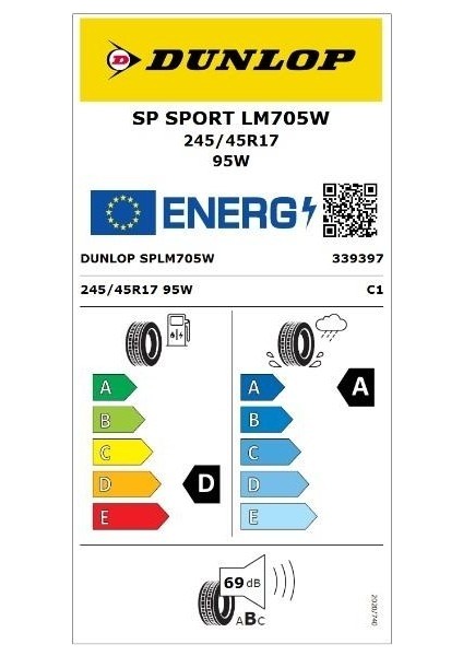 245/45 R17 95W Sp Sport LM705 Oto Yaz Lastiği (Üretim Yılı:2025) fiyatları