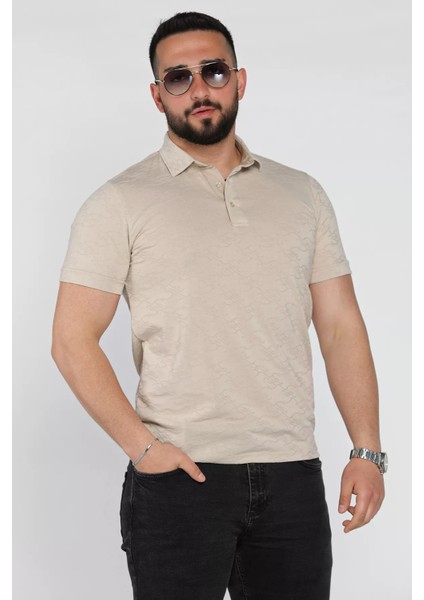 Polo Yaka Yarım Düğmeli Erkek Tişört P-00016825