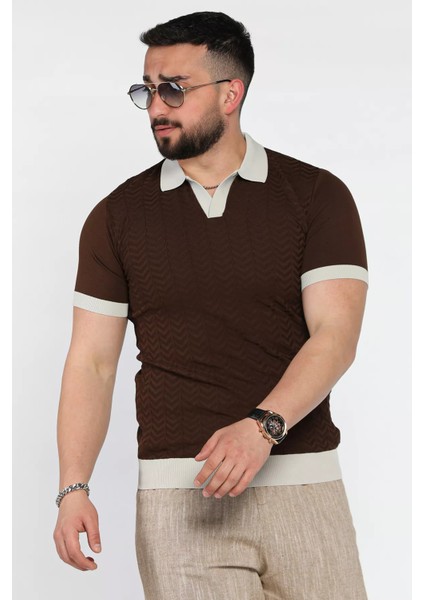 Polo Yaka Erkek Triko Tişört P-00016331