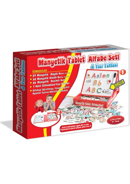 Manyetik Tablet Alfabe Seti ve Yazı Tahtası
