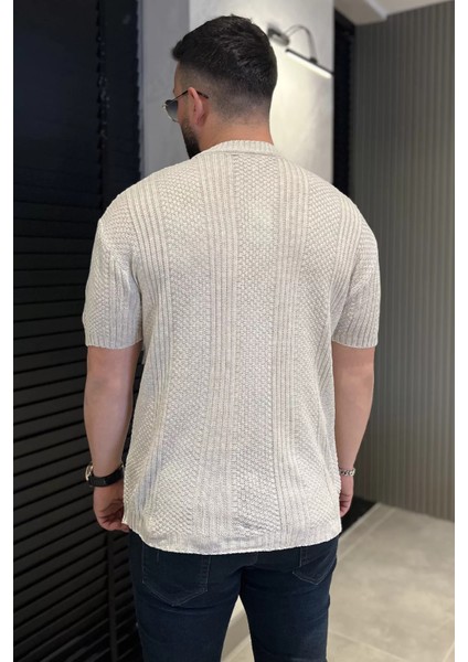 Erkek Örme Triko Mevsimlik Likralı Tişört P-00016196 modelleri