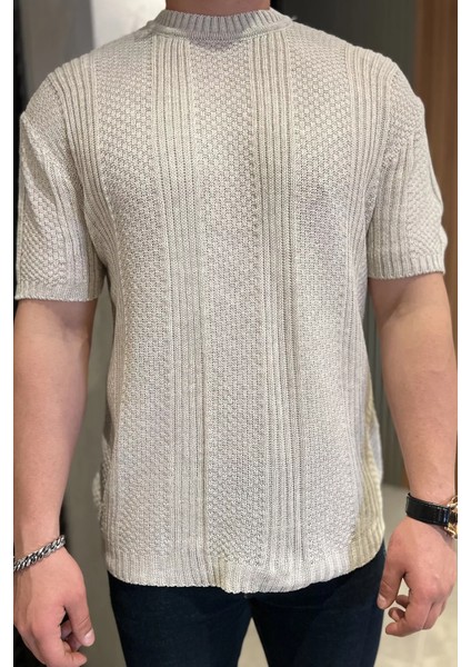 Erkek Örme Triko Mevsimlik Likralı Tişört P-00016196 fırsatları