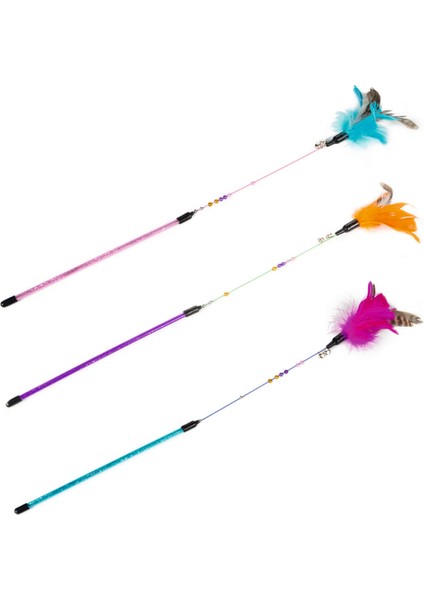 Kedi Oltası, Ucu TÜYLÜ-10CM, 50CM Bstmy