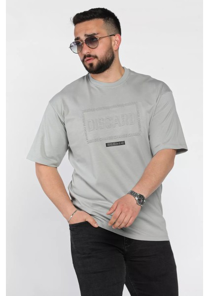 Erkek Yazı Baskılı Oversize Tişört P-00015996 fiyatları