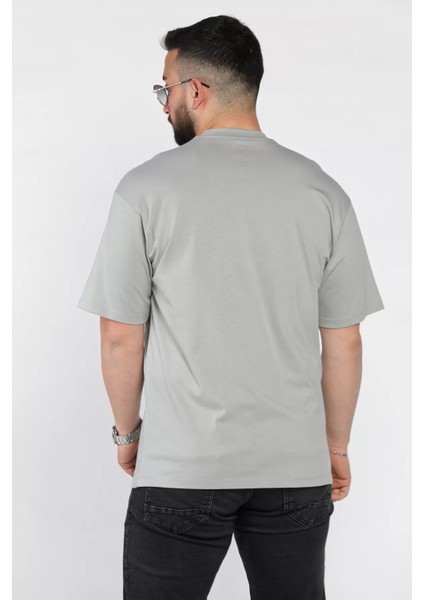 Erkek Yazı Baskılı Oversize Tişört P-00015996 modelleri