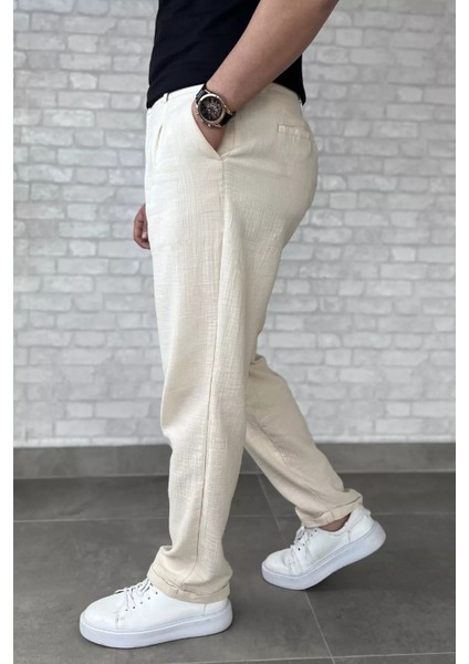 Erkek Pileli Duble Paça Pantolon P-00016210 fiyatları
