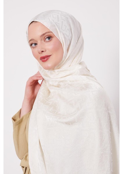 Krem L Desen Italyan Jakar Şal fiyatları