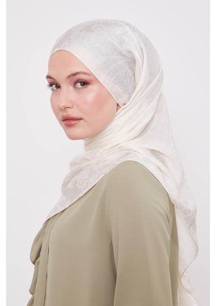 Krem Etnik Desen Italyan Jakar Şal fiyatları