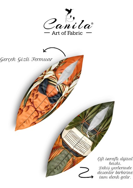 Soyut Modernd Desenli Çift Taraflı Kırlent Kılıfı. fırsatları