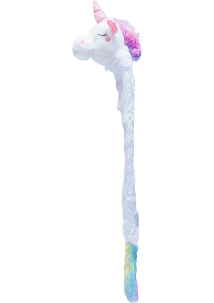 Yavru Köpek Oyuncağı, Unicorn, Peluş, Beyaz, 74X14X15CM Bstmy