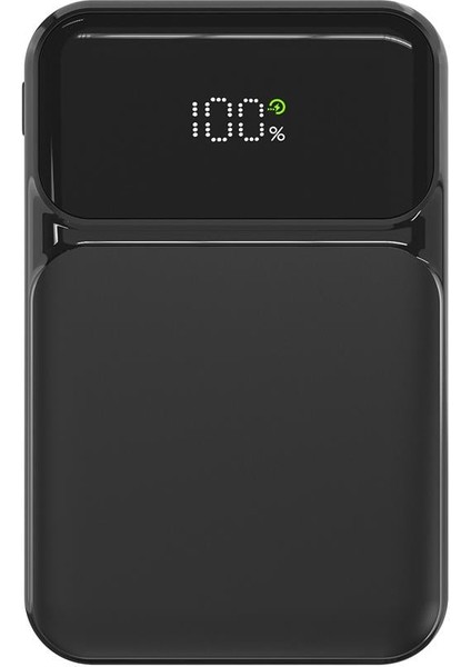 P104 10000MAH Prm Dahili Kablolu HSC22.5W+PD20W Siyah LCD Powerbank