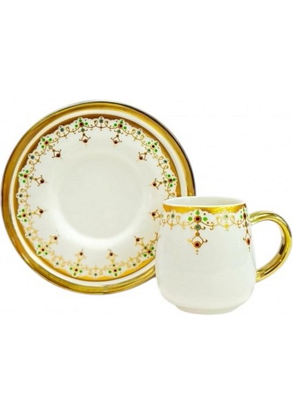 Çfç Buenos Porselen Kahve Fincan Seti 6lı Set Wy-22