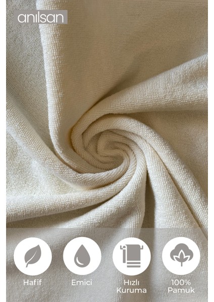 6'lı Greek Krem El Havlusu - 50X90 Cm, 225 Gr, %100 Pamuk, Spa ve Otel Havlusu, Günlük Kullanıma Uygun fiyatları
