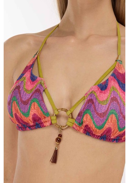 5633 Pembe Simli Bikini Takımı
